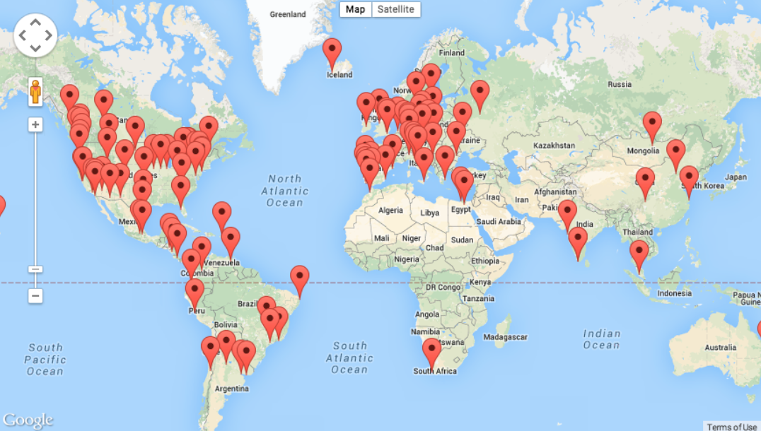 ZDay 2014 Archive Map